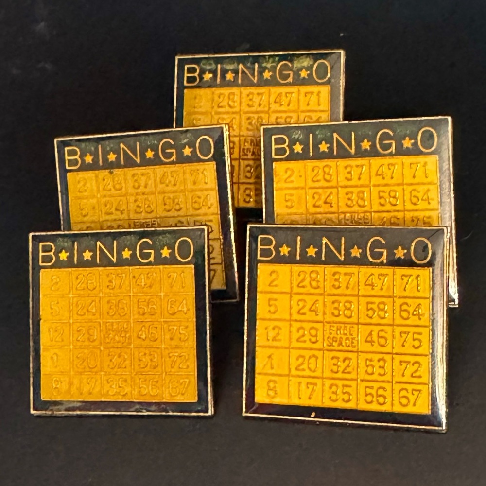 🇺🇸⭐️ Bingo Chart Enamel Pin 5-Pack ⭐️🇺🇸